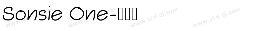 Sonsie One字体转换